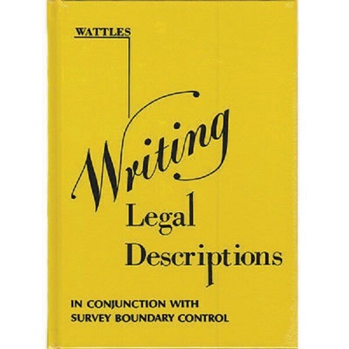 Writing legal descriptions - writing, in