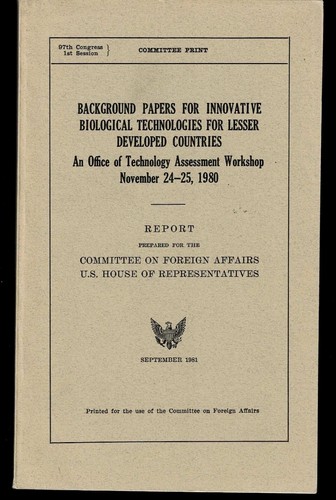Background papers for - papers,